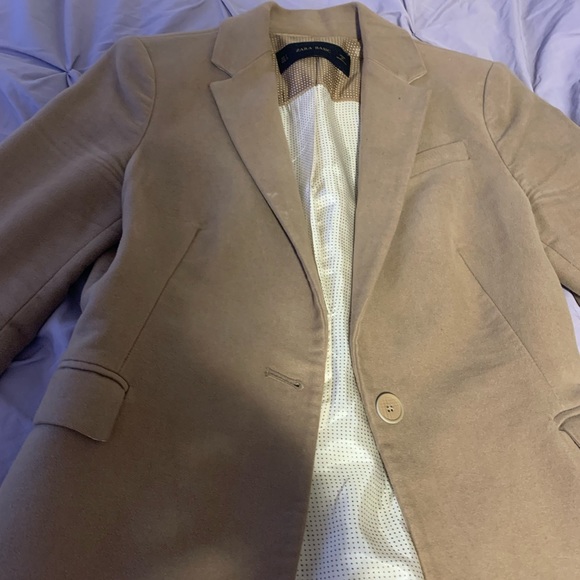 Zara blazer brown with elbow patch - Picture 2 of 2